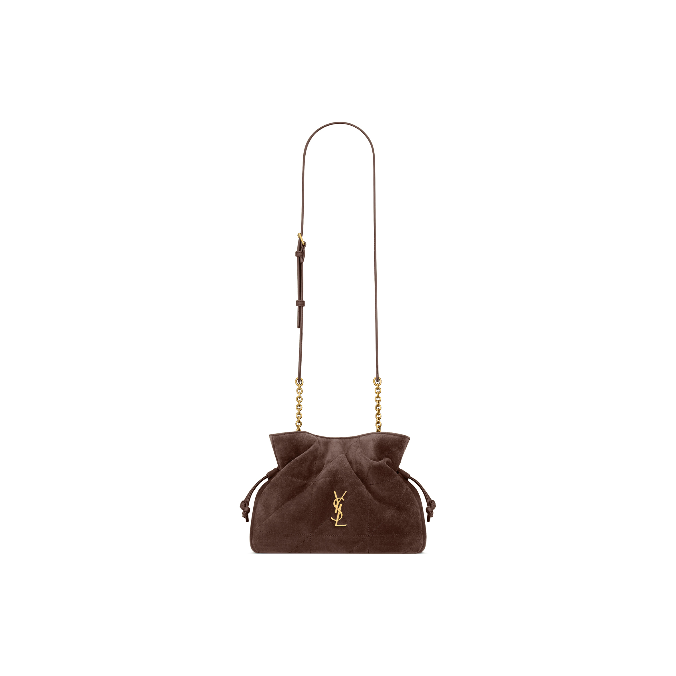 YSL JAMIE SHOULDER POUCH IN SUEDE 862712 (26*18*12.5cm)
